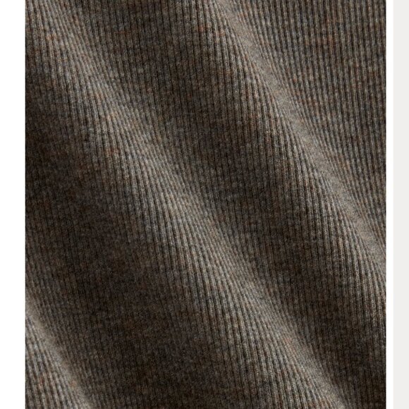 Everlane The Luxe Rib Scoop-Neck Tee - Heathered Fatigue - Picture 2 of 4